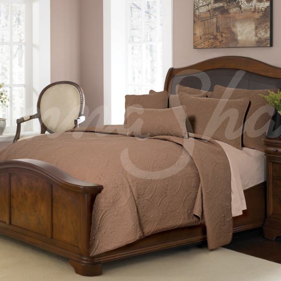 Ana Mocha - Quilted Bedding Collection