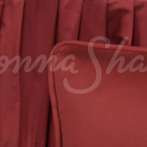 Eurosham & Bedskirt, Abilene Red - Gathered