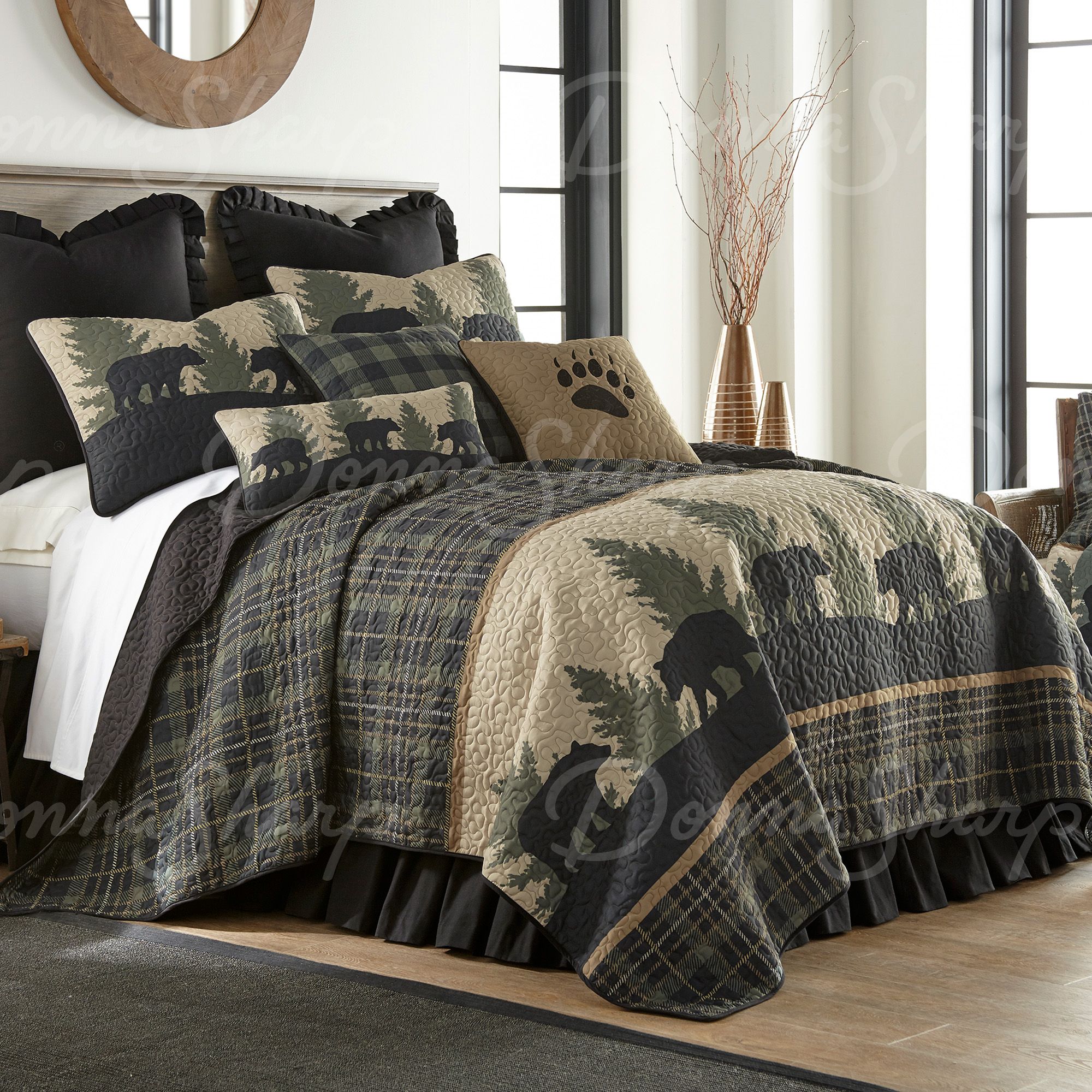 Donna Sharp Bear Walk Plaid Ultra Comfort Bedding Collection