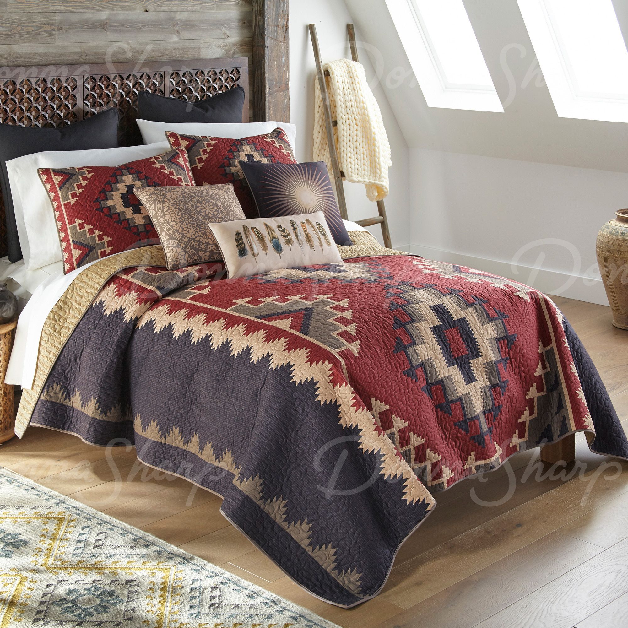 Installere evaluerbare tilskadekomne The Mojave Red 3pc Quilt Set by Donna Sharp: Southwest-Inspired Beauty for  Your Bedroom
