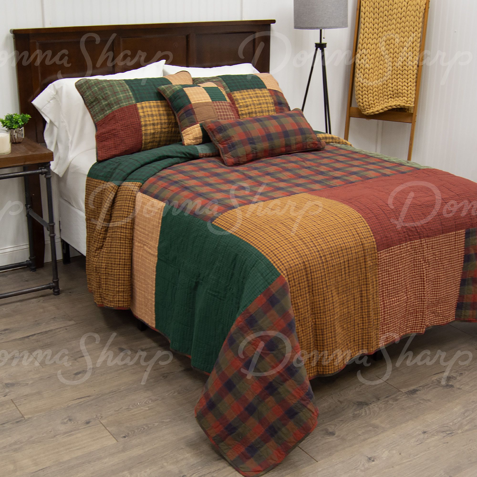 Donna Sharp Cotton Campfire Square Quilted Throw Blanket, 50 in. x 60 in.  at Tractor Supply Co.