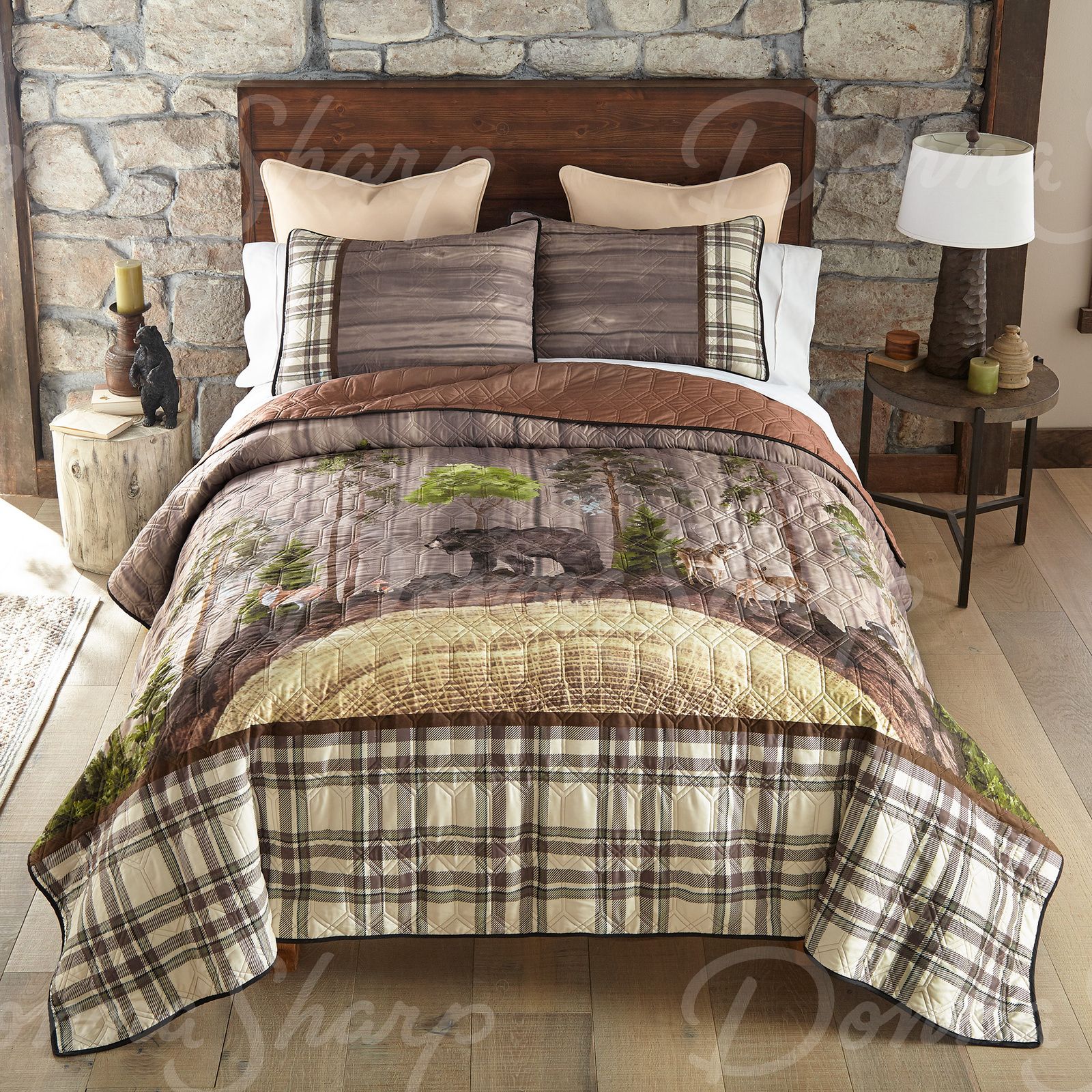 Millwood Pines Clough True Grit The Lodge 100% Cotton Rustic Cabin Outdoor  Hunting Quilt & Sham Set & Reviews