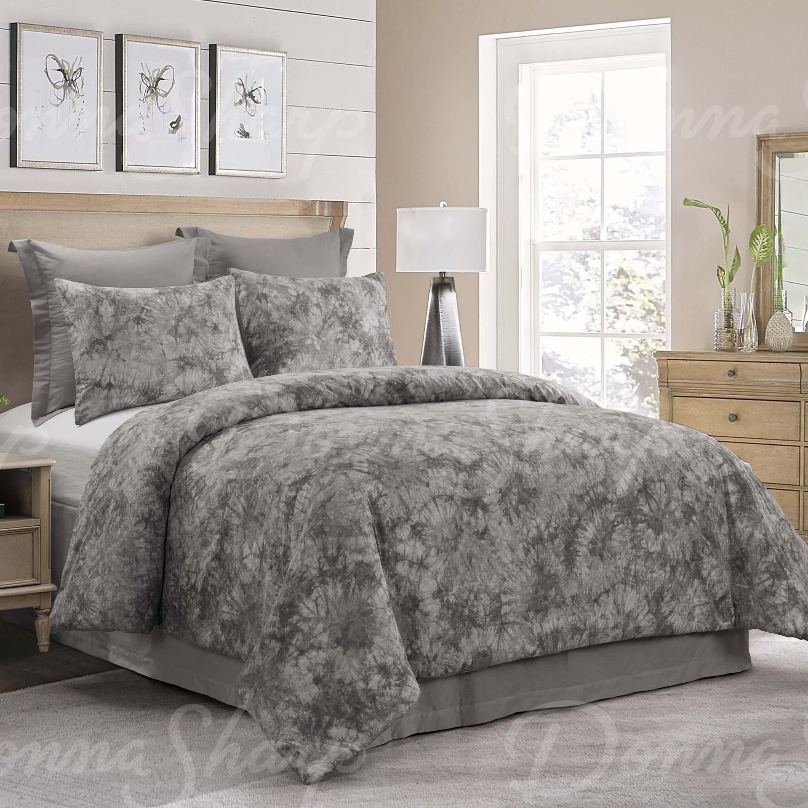 Queen Comforter Set, Granada (Grey)