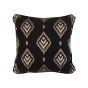 Black Embroidered Pillow 18" x 18"