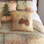 Dec Pillow, Wood Patch (pinecone)