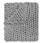 Throw, Chunky Knitted (Grey)