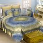 Arcadia Star Quilt with Sunburst Bed Skirt and Euro Shams