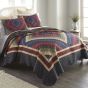 Set includes the quilt and two matching shams.