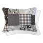 Indiana Farmhouse 3pc cotton quilt set includes 2 matching shams that reverse to a solid color.