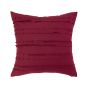 Red Ruffle Decor Pillow 18 x 18"