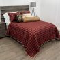 Donna Sharp Allegheny 3pc Quilt Set is reversible to a printed buffalo check design.