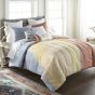 Daybreak 3pc Cotton Comforter Set from Your Lifestyle shown with coordinating decor pillows. Pillows sold separately.