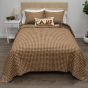 Your Lifestyle Brown Bear Cabin Quilted Bedding Set