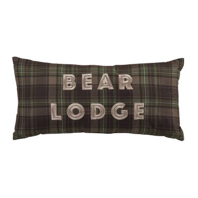 Dec Pillow, Bear Panels UCC (Plaid)