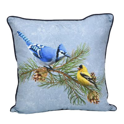 Dec Pillow, Pine Boughs UCC (Bird)