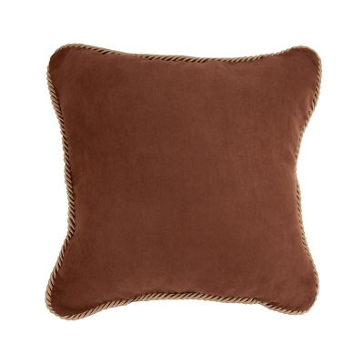 Dec Pillow, Brown Suede