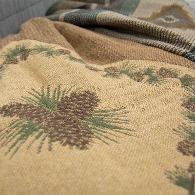 Matelassé Throw Blankets are available in Antique Pine and Sierra Vista colorways!