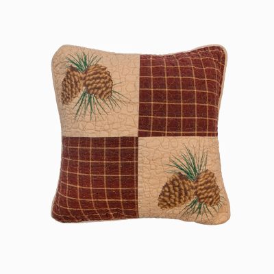 Dec Pillow, Pine Lodge Patch