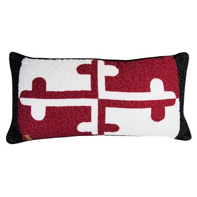 Dec Pillow, Maryland (rect)(red/white)