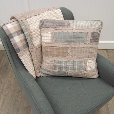 This square pillow continues the theme of Smoky Cobblestone.