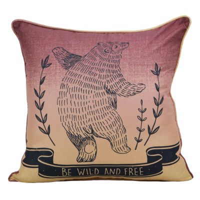 Dec Pillow, Forest Symbols (Bear)