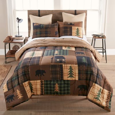 King Comforter Set, Brown Bear Cabin