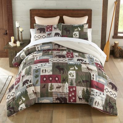 Montana Forest Comforter Set comes with a comforter and two coordinating shams. 