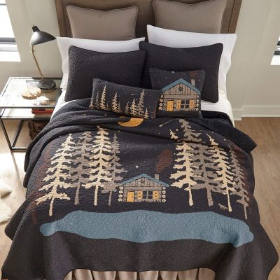 Moonlit Cabin Quilted Bedding Collection