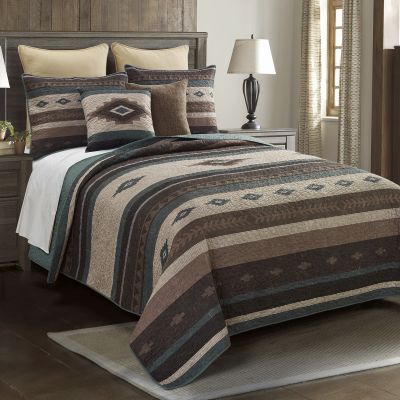 Sierra Vista includes colors of ivory, black, brown, teal, and taupe.