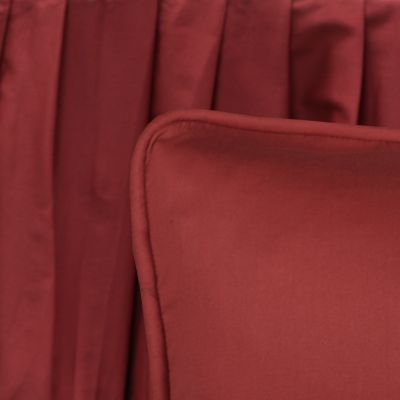 Eurosham & Bedskirt, Abilene Red - Gathered