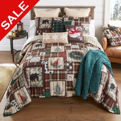 Woodland Holiday Lightweight Quilted Bedding Set from Your Lifestyle