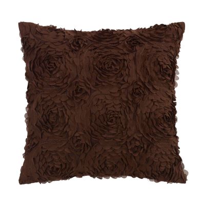Dec Pillow, Roses (Brown)