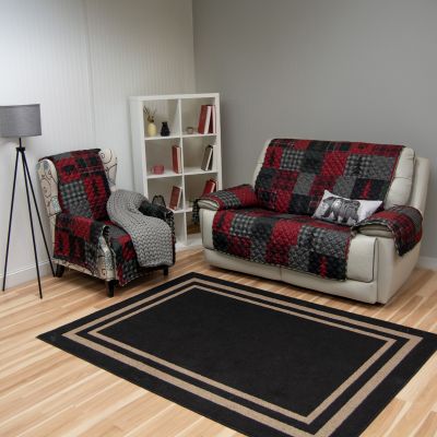 Red Forest Furniture Covers in Loveseat and Chair