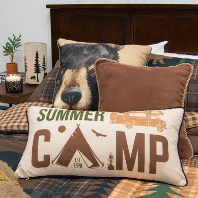 Dec Pillow, Brown Bear Cabin (Camp)