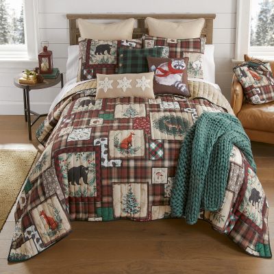 Dec Pillow, Christmas Lodge (Snowflake)