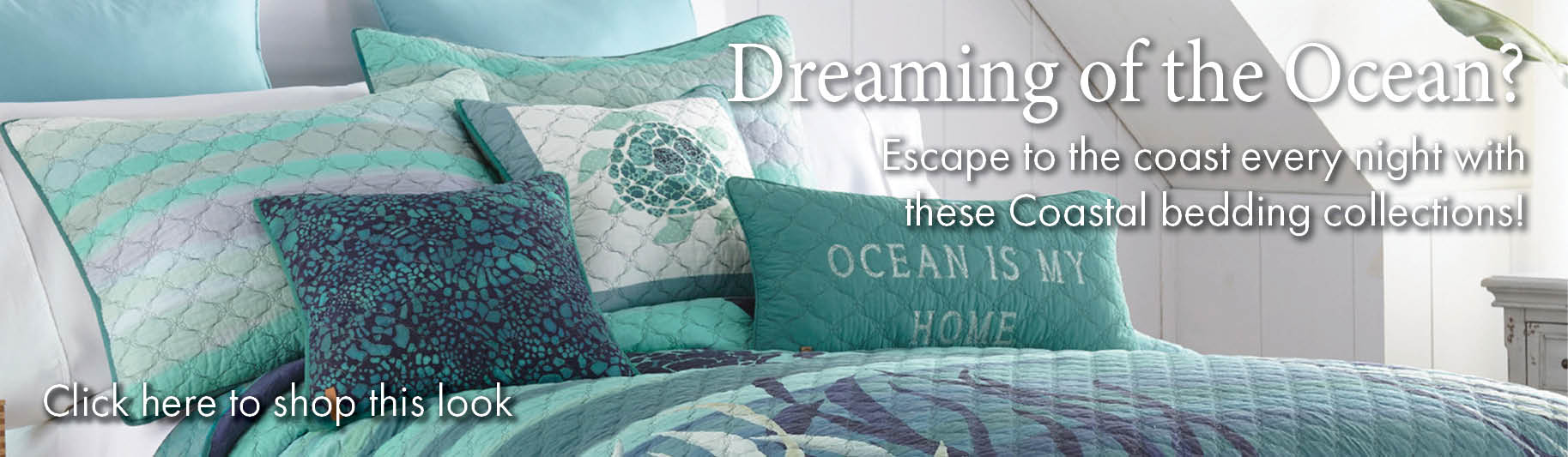 Escape to the Coast with our Coastal Bedding Collections